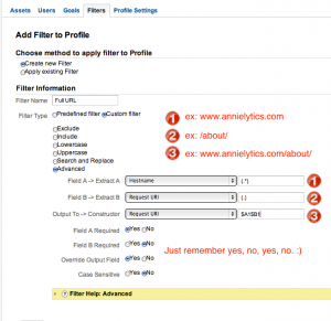 Add a hostname filter in Google Analytics