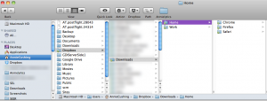 setting up a downloads folder in Dropbox
