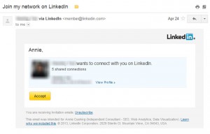 LinkedIn spam