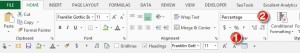 format percentages in Excel