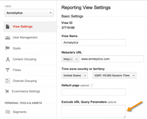 Google Analytics exclude query parameters