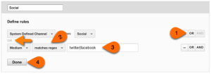 example screenshot in analytics audit template