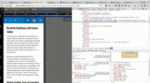 modify CSS using Mobile Emulator in Chrome Developer Tools
