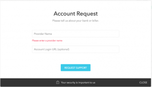 request account in Mint