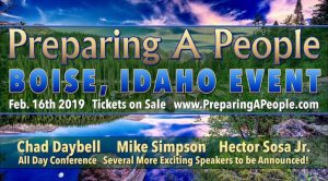 Preparing a People's 2019 one-day conference in Boise Idaho