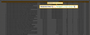 regex functions in Google Sheets