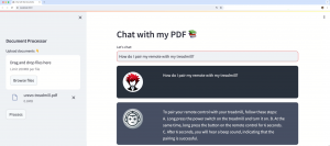 AI chat app for PDF
