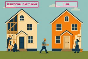 LoRA is like remodeling your home vs rebuilding from the ground up